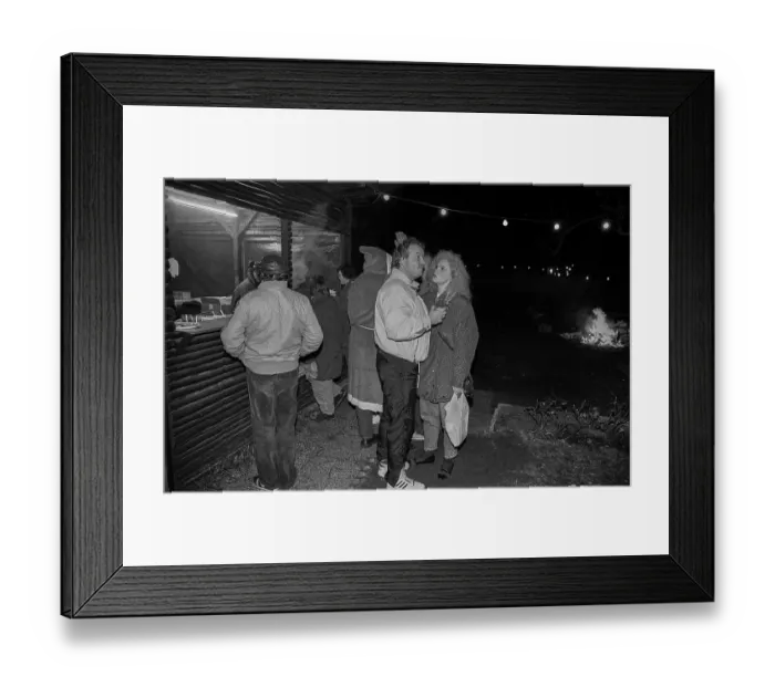 Framed Print : Germany, Berlin, 18.12.1991, Exclave Steinstuecken, Christmas party, Europe
