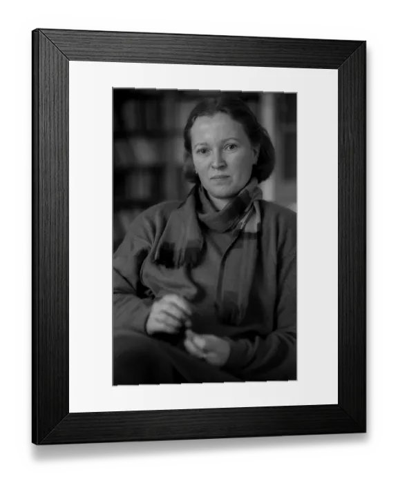 Framed Print : Germany, Berlin, 28 December 1991, Ruth Misselwitz, pastor, active in the Pankow peace movement during GDR times, Europe