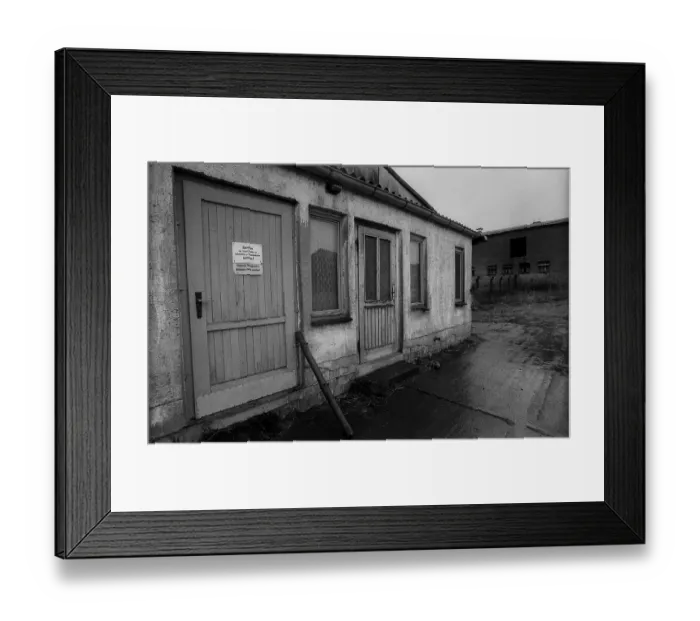 Framed Print : Germany, Sternberg, 12.01.1992, Barrack, Sternberg  /  Mecklenburg, Europe