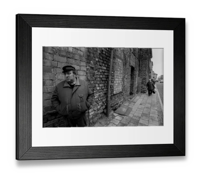 Framed Print : Germany, Anklam, 16.01.1992, Street scene in Anklam, Europe