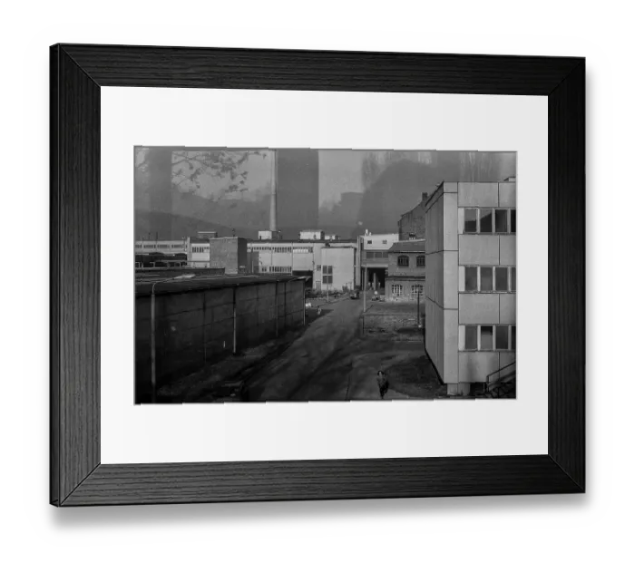 Framed Print : Germany, Kahla, 20.12.1991, Porzellanwerk Kahla, factory yard, Europe Framed Print : Germany, Kahla, 20.12.1991, Porzellanwerk Kahla, factory yard, Europe