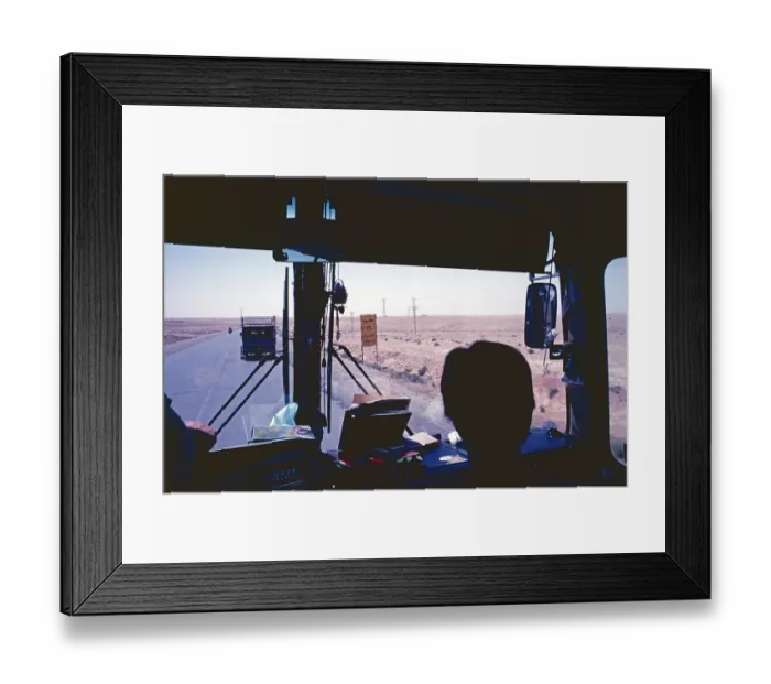 Framed Print : View from a coach 130 kilometres from Aleppo, road, ar-Raqqa governorate, Syria, May 1987, vintage, retro, old, historical, Asia Framed Print : View from a coach 130 kilometres from Aleppo, road, ar-Raqqa governorate, Syria, May 1987, vintage, retro, old, historical, Asia