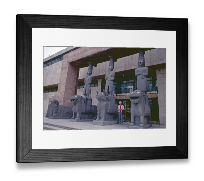 Framed Print : Entrance, National Museum, Aleppo, Syria, May 1987, vintage, retro, old, historical, Asia Framed Print : Entrance, National Museum, Aleppo, Syria, May 1987, vintage, retro, old, historical, Asia