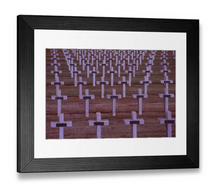 Framed Print : France: Soldier cementary with thousand of crosses Framed Print : France: Soldier cementary with thousand of crosses