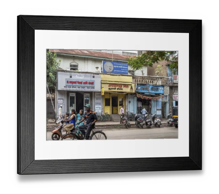 Framed Print : Mahatma gandhi granthalaya mahavir, sangli, Maharashtra, India, Asia