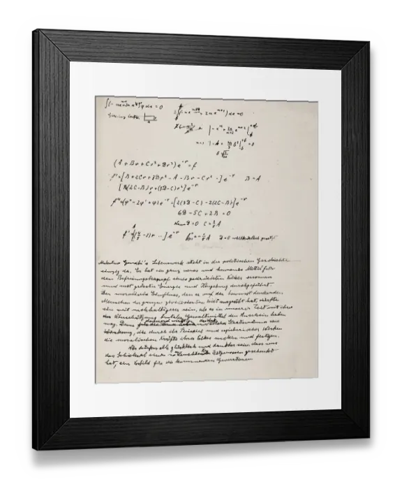 Framed Print : Statement by Prof Dr Albert Einstein on Mahatma Gandhi in Germany, 1950 Framed Print : Statement by Prof Dr Albert Einstein on Mahatma Gandhi in Germany, 1950