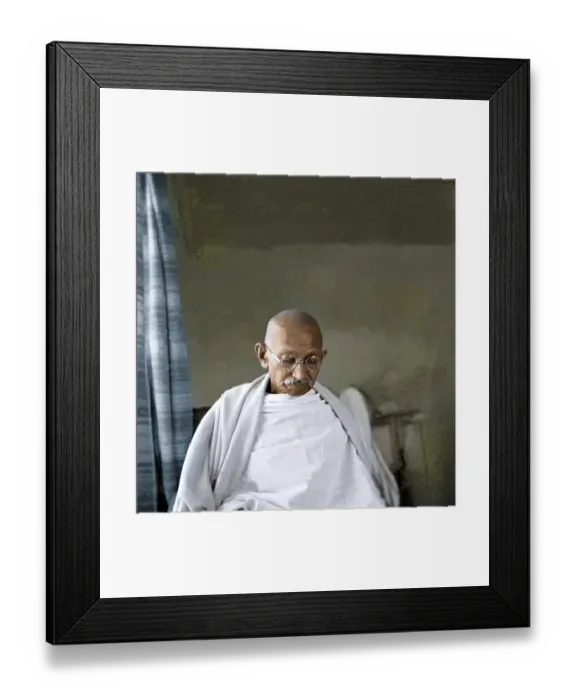 Framed Print : Mahatma Gandhi at Birla House, Mumbai, Maharashtra, India, Asia, May 1945, Asia