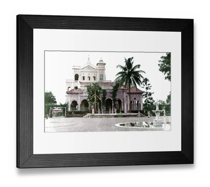 Framed Print : Aga Khan Palace in Pune, Maharashtra, India, Asia, August 1942 and May 1944, Asia