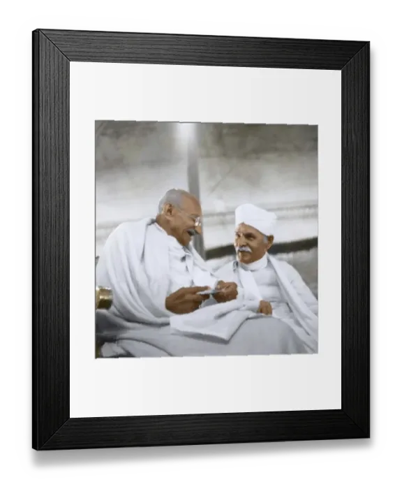 Framed Print : Mahatma Gandhi and Madan Mohan Malaviya Banaras Hindu University, Uttar Pradesh, India, Asia, January 21, 1942, Asia Framed Print : Mahatma Gandhi and Madan Mohan Malaviya Banaras Hindu University, Uttar Pradesh, India, Asia, January 21, 1942, Asia