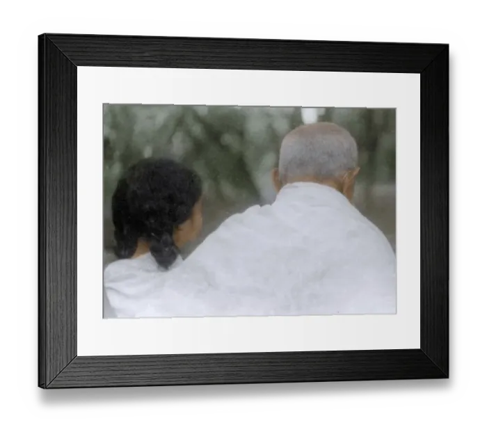 Framed Print : Mahatma Gandhi with Dr Sushila Nayar, India, Asia, 1941, Asia