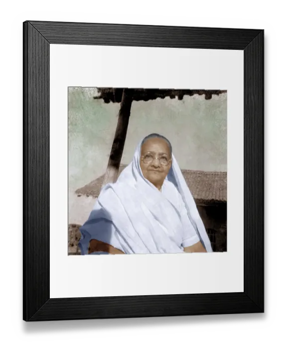 Framed Print : Kasturba Gandhi at Sevagram Ashram, Wardha, Maharashtra, India, Asia, 1942, Asia