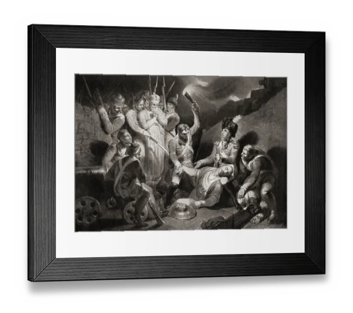 Framed Print : Discovery of the body of Tipu Sahib, Seringapatam 1799 Framed Print : Discovery of the body of Tipu Sahib, Seringapatam 1799