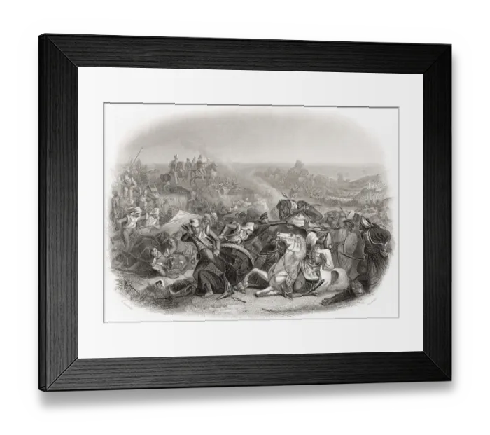 Framed Print : Battle of Meeanee Miani in 1843 Framed Print : Battle of Meeanee Miani in 1843