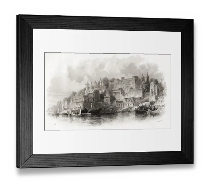 Framed Print : Varanasi, uttar pradesh, India, Asia Framed Print : Varanasi, uttar pradesh, India, Asia