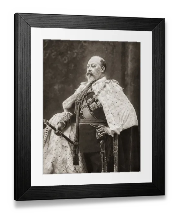 Framed Print : King of United Kingdom and British Dominions, Edward VII, India, Asia Framed Print : King of United Kingdom and British Dominions, Edward VII, India, Asia