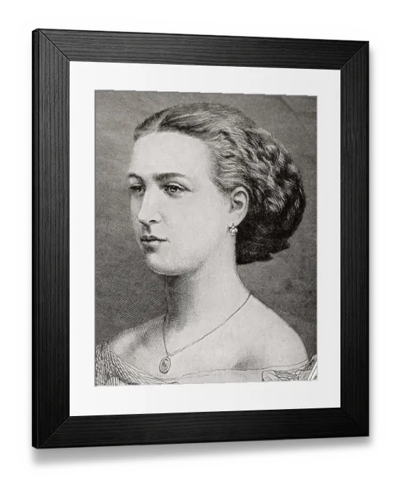 Framed Print : Queen consort of United Kingdom, Alexandra of Denmark, India, Asia