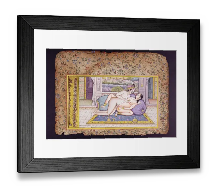 Framed Print : Rajasthani miniature painting, Rajasthan, India, Asia