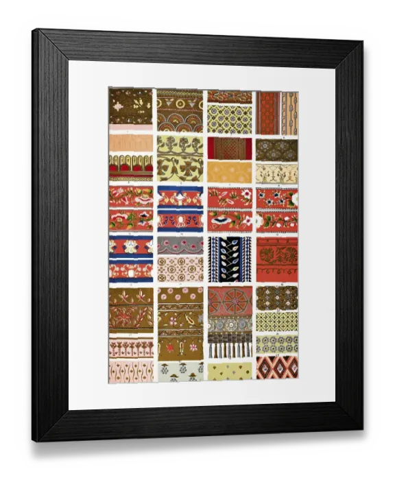 Framed Print : Grammar of Ornament by Owen Jones published by Day & Son London 1865
