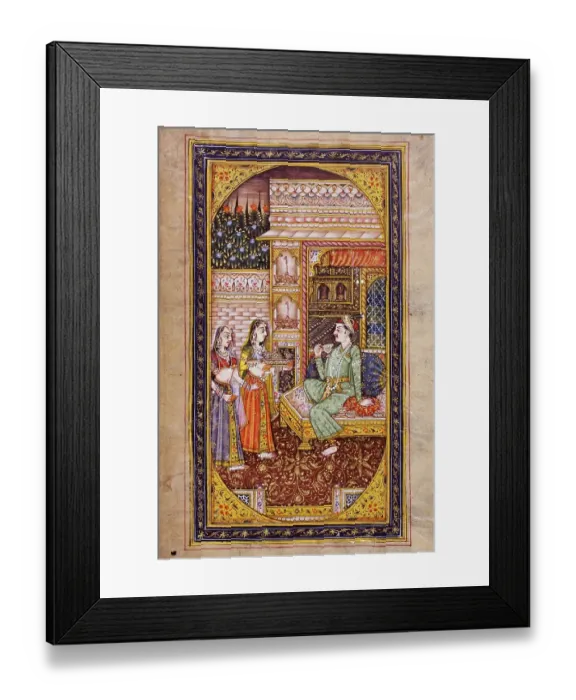 Framed Print : Rajasthani miniature painting, Rajasthan, India, Asia