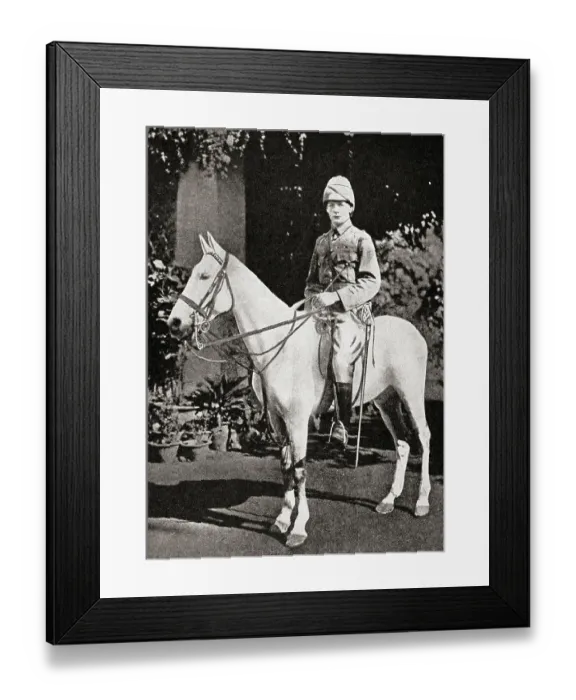 Framed Print : Winston Churchill on horseback in Bangalore, Karnataka, India, Asia, 1897, Asia