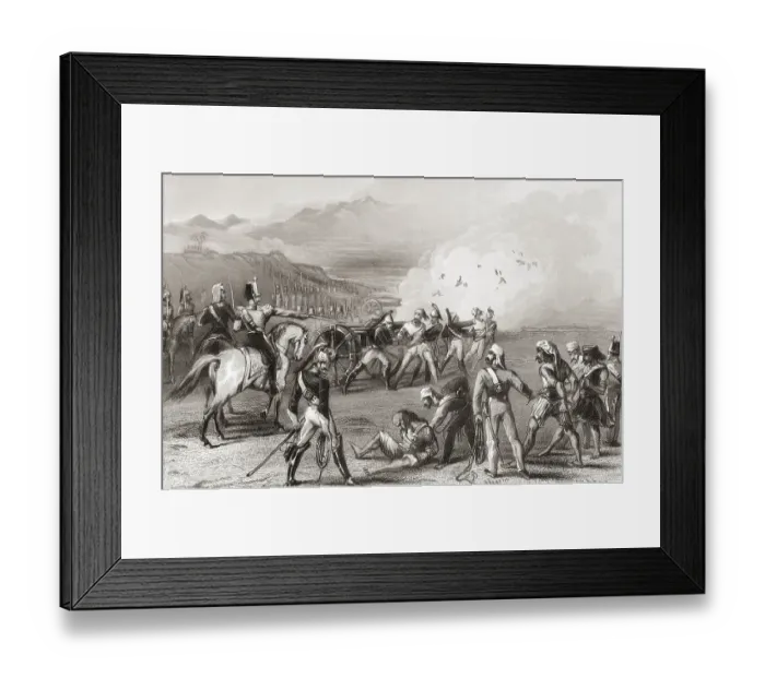 Framed Print : Blowing mutinous Sepoy from the guns, India, Asia Framed Print : Blowing mutinous Sepoy from the guns, India, Asia