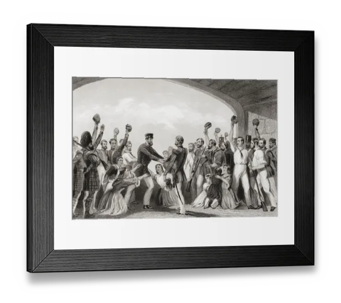 Framed Print : Relief of Lucknow by General Havelock, India, Asia, 1857, Asia