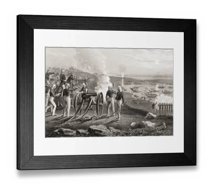Framed Print : Major Eyre driving Oude rebels from Allahabad, Uttar Pradesh, India, Asia, 1857, Asia Framed Print : Major Eyre driving Oude rebels from Allahabad, Uttar Pradesh, India, Asia, 1857, Asia