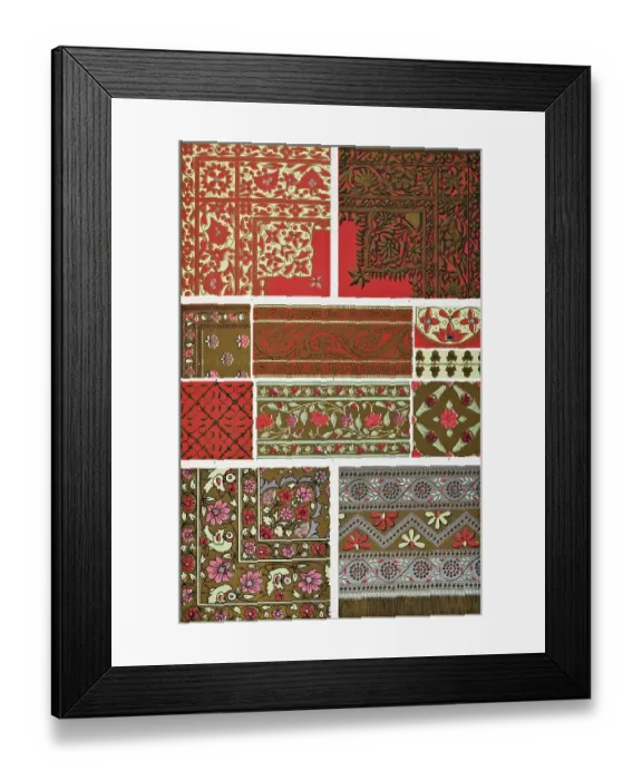 Framed Print : Grammar of Ornament by Owen Jones published by Day & Son London 1865