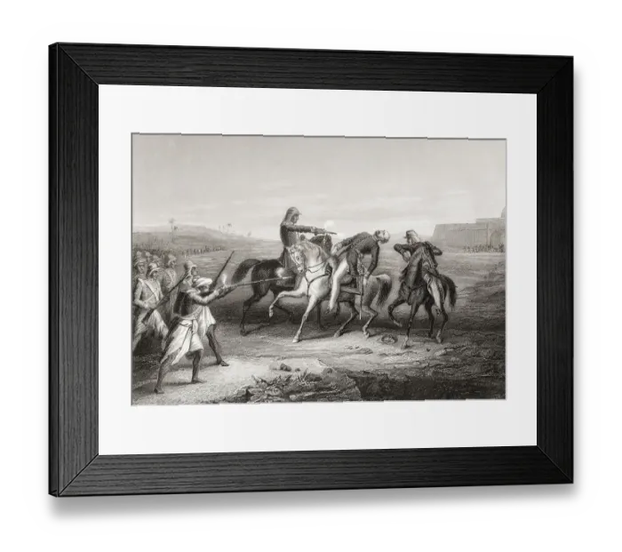Framed Print : Colonel John Platt killed by the mutineers at Mhow, India, Asia Framed Print : Colonel John Platt killed by the mutineers at Mhow, India, Asia