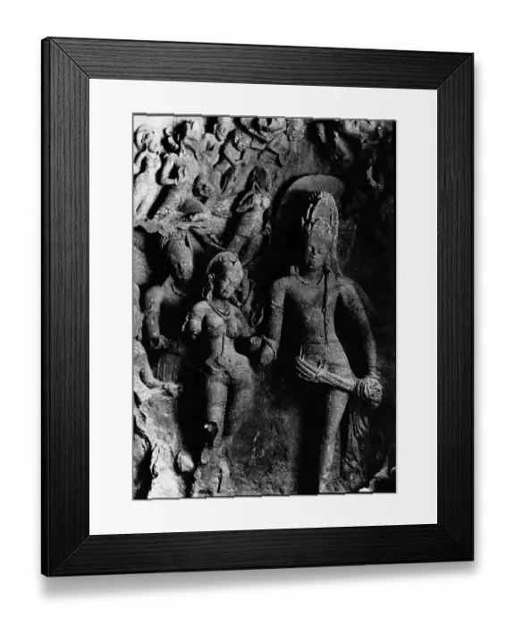 Framed Print : Kalyana Sundaramurti, Elephanta Caves, Bombay, Mumbai, Maharashtra, India, Asia, 1977, Asia