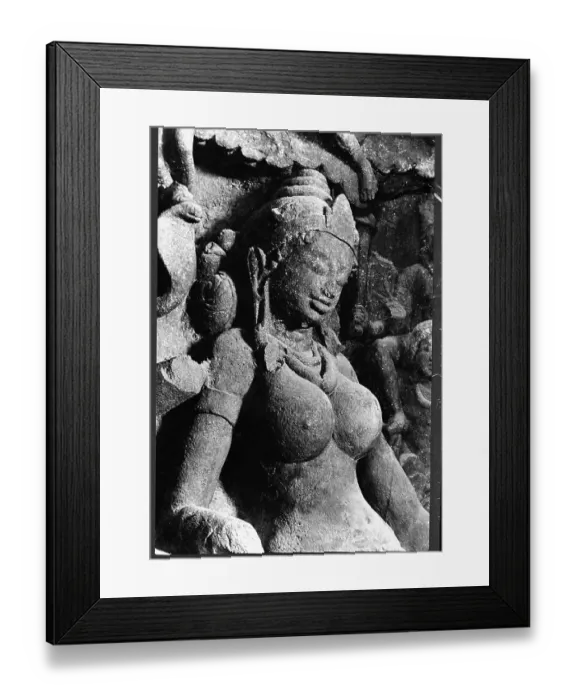 Framed Print : Gangadhara, Elephanta Caves, Bombay, Mumbai, Maharashtra, India, Asia, 1977, Asia