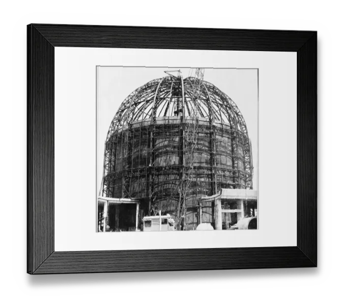 Framed Print : BARC Atomic Reactor at Trombay, under construction Bombay, Mumbai, Maharashtra, India, Asia, 1957-61, Asia