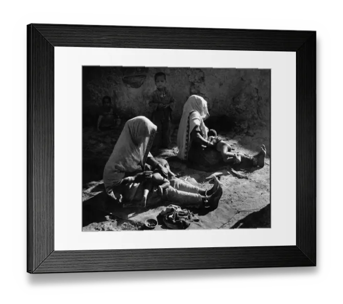 Framed Print : Child Care, Uttar Pradesh, India, Asia, 1955, Asia