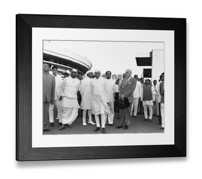 Framed Print : Pandit Jawaharlal Nehru, Dr Homi Bhabha dignitaries, opening BARC Atomic Reactor, Bombay, Mumbai, Maharashtra, India, Asia, 16th Jan 1961, Asia Framed Print : Pandit Jawaharlal Nehru, Dr Homi Bhabha dignitaries, opening BARC Atomic Reactor, Bombay, Mumbai, Maharashtra, India, Asia, 16th Jan 1961, Asia