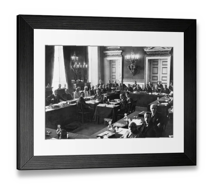 Framed Print : Mahatma Gandhi during the Second Round Table Conference at London, England, November 1931