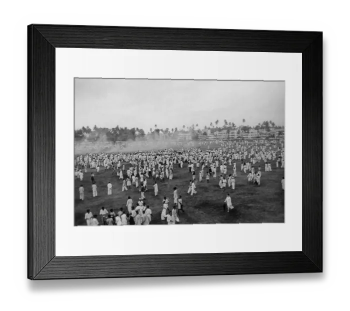 Framed Print : Satyagrahis being teargassed during the quit India movement in bombay at maharashtra, India, Asia, 1942, Asia