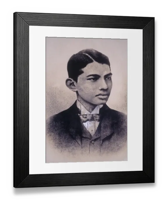 Framed Print : Mahatma gandhi young age photos, India, Asia