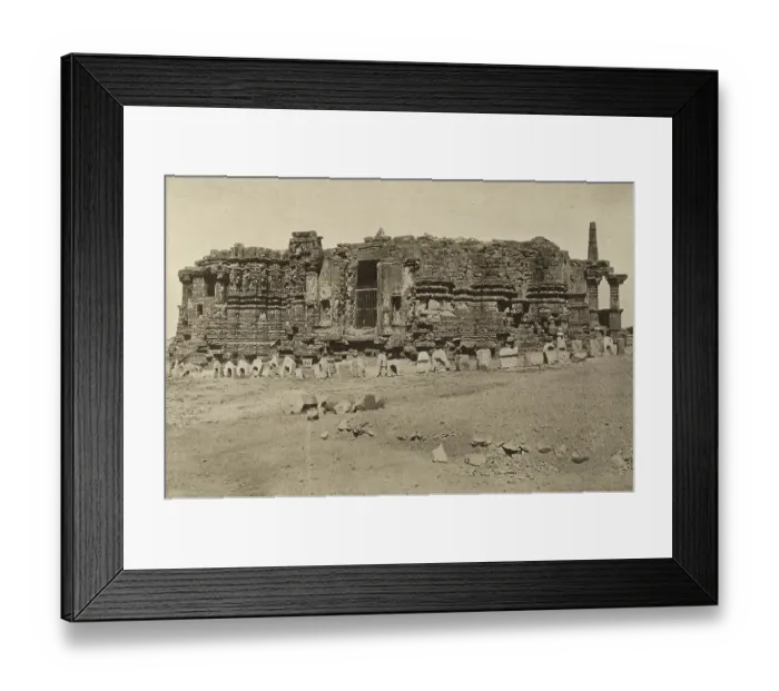 Framed Print : Ruins of the Somnath temple as they appeared in 1907, Somnath temple, Saurastra, Gujarat, India, Asia