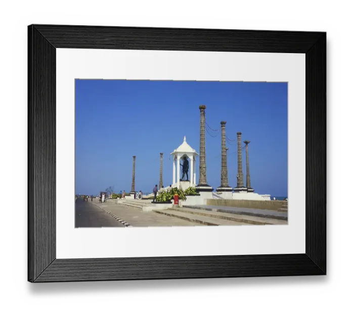 Framed Print : Mahatma Gandhi memorial, Pondicherry, Tamil Nadu, India, Asia Framed Print : Mahatma Gandhi memorial, Pondicherry, Tamil Nadu, India, Asia
