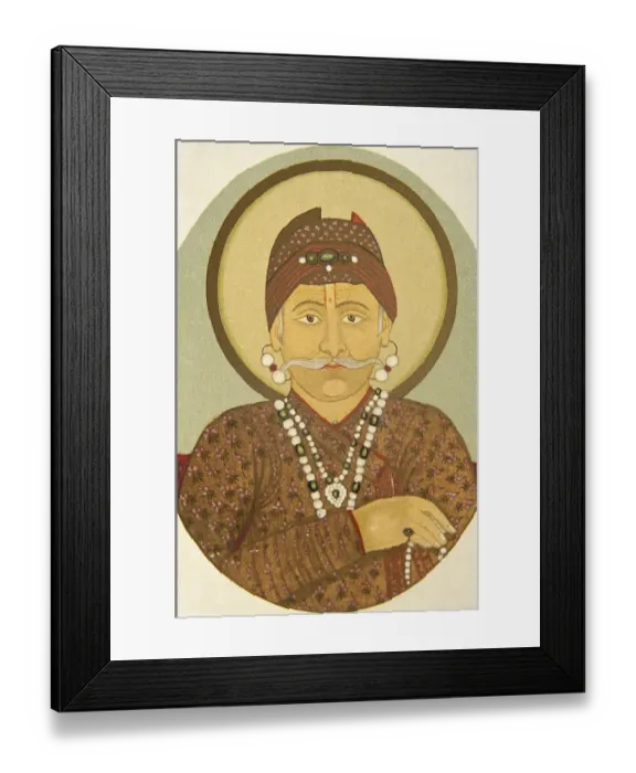 Framed Print : Mughal Emperor Akbar 1956 Framed Print : Mughal Emperor Akbar 1956