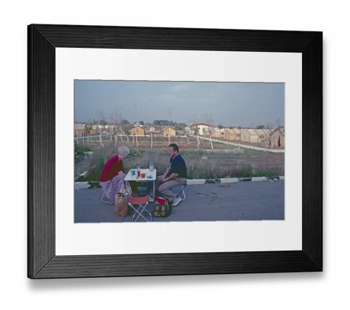 Framed Print : Tourists, campsite, Tartus, Syria, May 1987, vintage, retro, old, historical, Asia Framed Print : Tourists, campsite, Tartus, Syria, May 1987, vintage, retro, old, historical, Asia