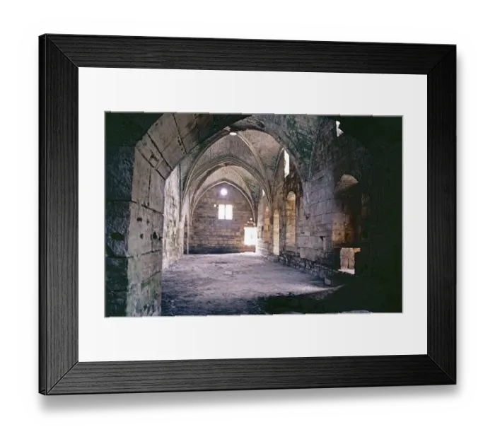 Framed Print : The great hall, cross-ribbed vault, castle, Krak des Chevaliers, Homs, Syria, May 1987, vintage, retro, old, historical, Asia Framed Print : The great hall, cross-ribbed vault, castle, Krak des Chevaliers, Homs, Syria, May 1987, vintage, retro, old, historical, Asia