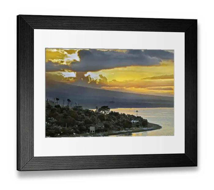 Framed Print : Yellow sky at sunset, Amed, Bali, Indonesia, Asia Framed Print : Yellow sky at sunset, Amed, Bali, Indonesia, Asia