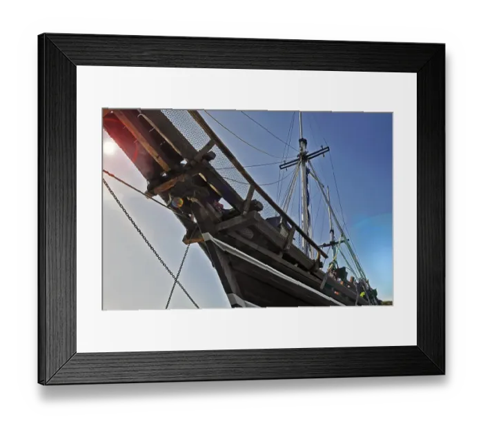 Framed Print : Bowsprit of the MS Felicia liveaboard, Flores, Indonesia, Asia Framed Print : Bowsprit of the MS Felicia liveaboard, Flores, Indonesia, Asia
