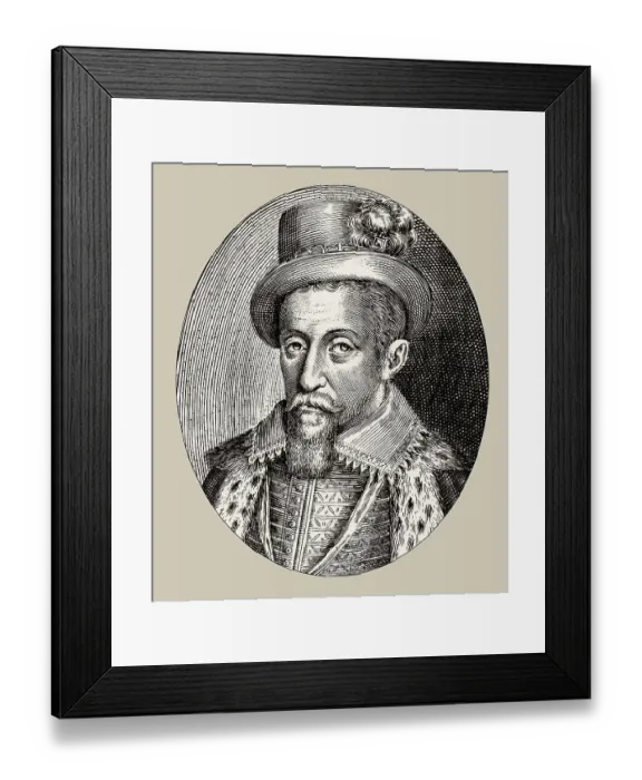 Framed Print : James VI and I, James Charles Stuart, 1566 - 1625, King of England, Scotland and Ireland, digitally edited Framed Print : James VI and I, James Charles Stuart, 1566 - 1625, King of England, Scotland and Ireland, digitally edited