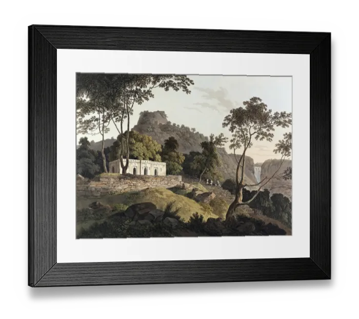 Framed Print : Raje Gaut, up the main road to Rotas Ghur, Bahar, India, ca 1880, digitally enhanced reproduction of a 19th century original, Asia