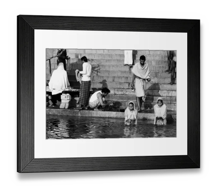 Framed Print : Two women praying on Ghats of river Ganges Varanasi Uttar Pradesh India Asia 1982 Framed Print : Two women praying on Ghats of river Ganges Varanasi Uttar Pradesh India Asia 1982