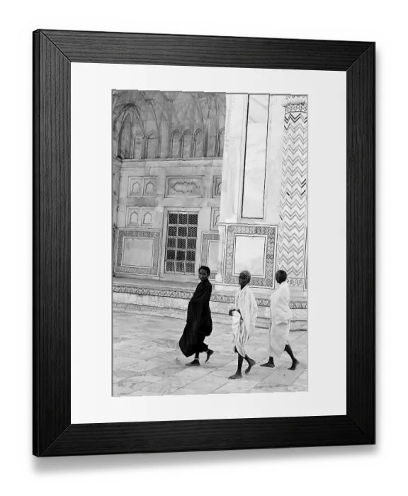 Framed Print : Three sadhus walking at Taj Mahal Agra Uttar Pradesh India Asia 1982 Framed Print : Three sadhus walking at Taj Mahal Agra Uttar Pradesh India Asia 1982