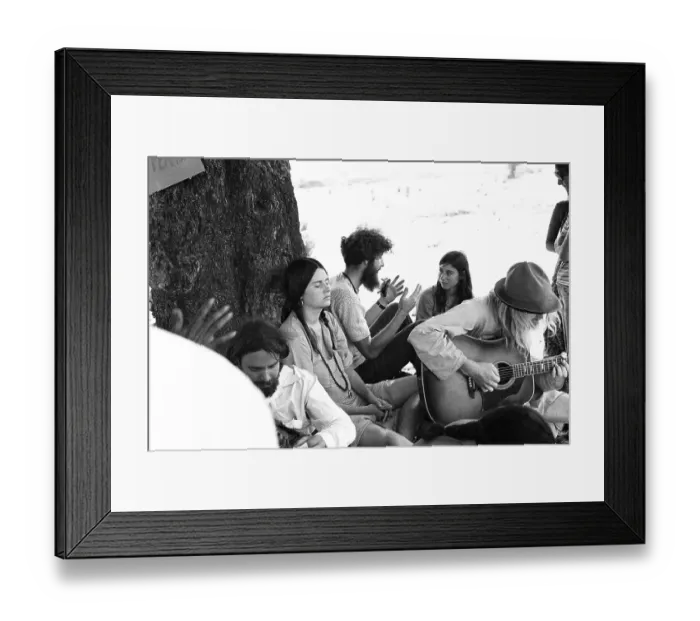 Framed Print : Bhagwan Rajneesh Osho devotees Ambarnath Mumbai Maharashtra India Asia 1973