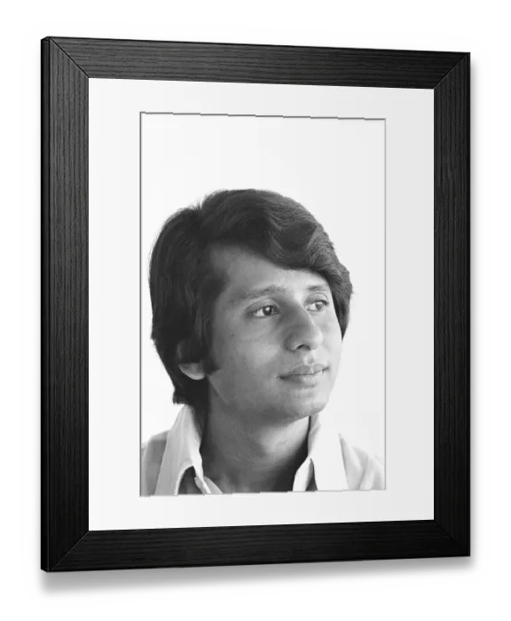 Framed Print : Pankaj Udhas ghazal singer India 1973